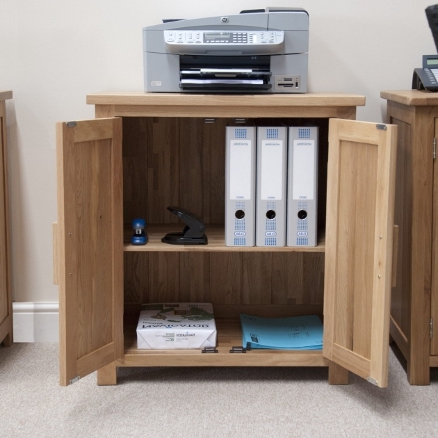 Fantastic Eton Solid Oak Modern Furniture Home Office Printer Storage Printer Storage Cabinet