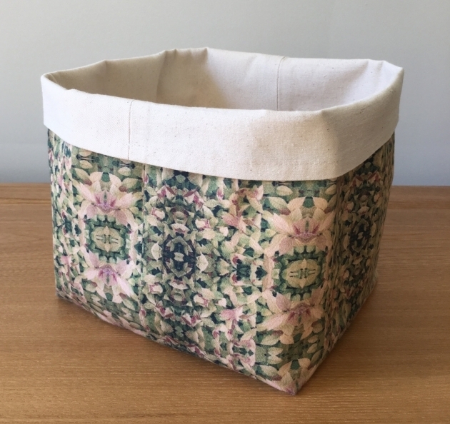 Inspiring Sale Green Large Soft Fabric Basket Bucket Storage Bin Soft Soft Storage Bins