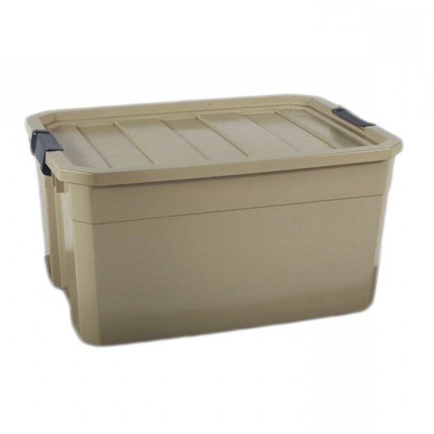 Stylish Shop Blue Hawk 19 Gallon Bronze Tote With Latching Lid At Lowes Lowes Storage Bins