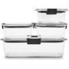 Rubbermaid Brilliance Food Storage Container Large 9.6 Cup Clear
