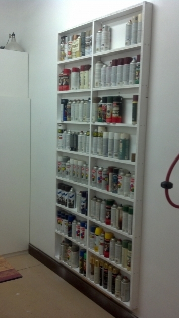 Image of I Was Filling Up My Storage Cabinets With All The Spray Paint Cans Shallow Storage Cabinet