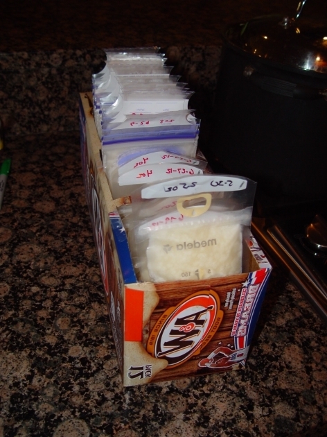 Picture of Breast Milk Storage Container I Used A 12 Pack Soda Container And Breastmilk Storage Containers