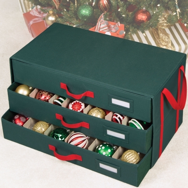 Picture of Holiday Ornament Storage Box In Ornament Storage Boxes Ornament Storage Containers