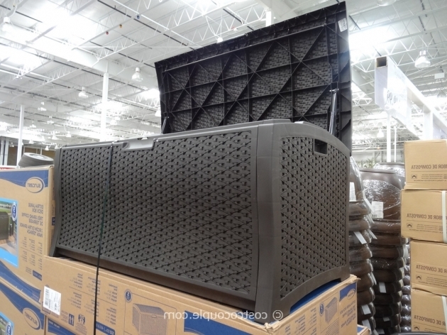 Alluring Suncast Resin Deck Box Costco Storage Containers