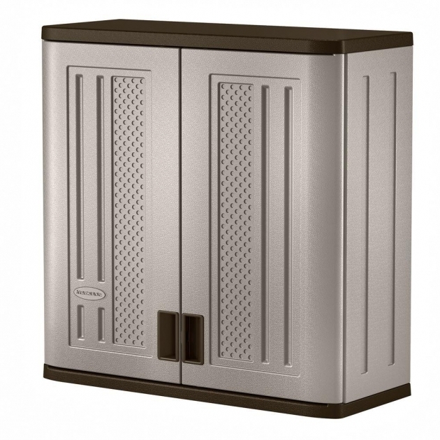 Best Suncast 30 In X 3025 In 1 Shelf Resin Wall Storage Cabinet In Resin Storage Cabinets