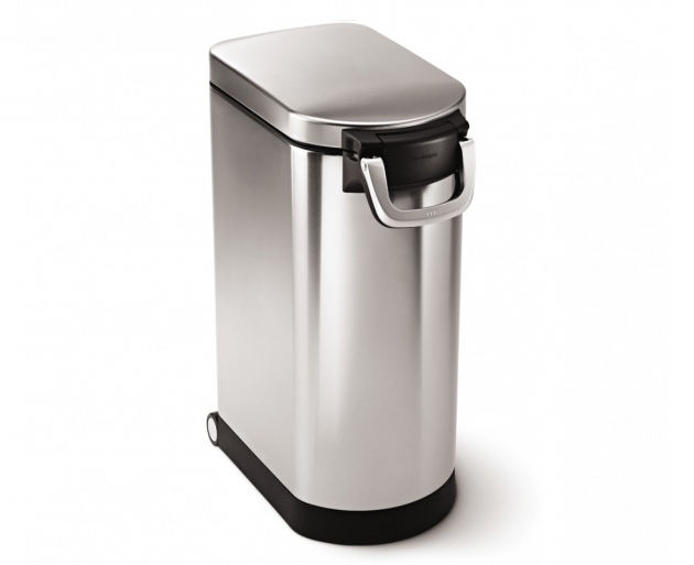 Gorgeous Simplehuman Extra Large Stainless Steel Pet Food Can Airtight Dog Food Storage Containers