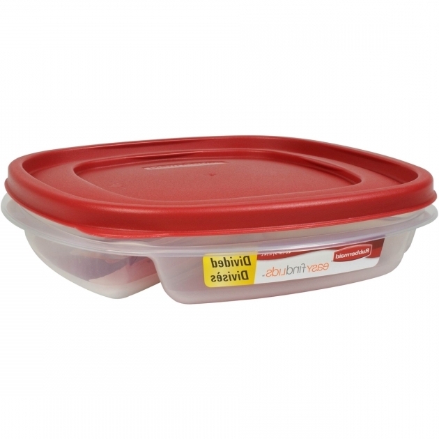 Incredible Rubbermaid 48 Cup Square Divided Food Storage Container Divided Food Storage Containers