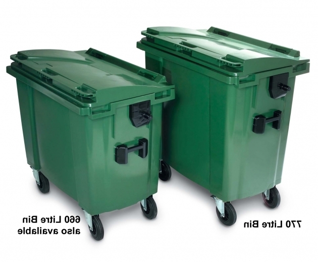Outstanding Large Wheeled Bin 770 Litre With 4 Wheels Plastic Containers Wheeled Storage Containers