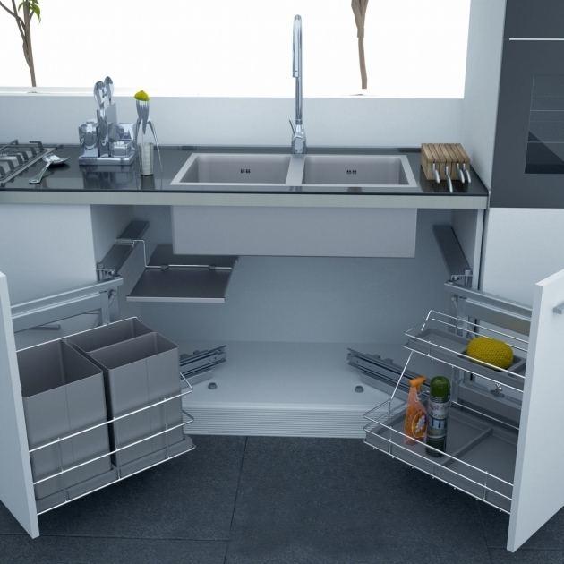 Alluring Under The Kitchen Sink Storage Ideas Under Cabinet Storage Solutions