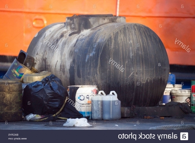 Fascinating Waste Oil Storage Container For Used Engine Oil At A Harbour In Waste Oil Storage Container
