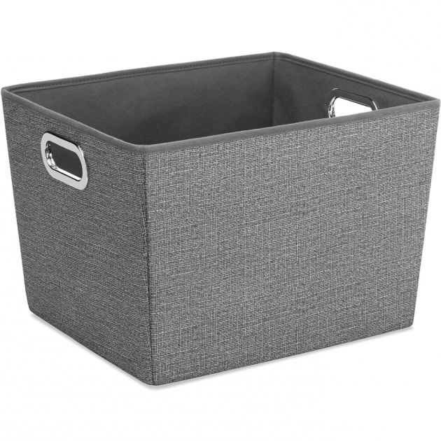 Marvelous Decorating With Fabric Storage Bins The Home Redesign White Fabric Storage Bins
