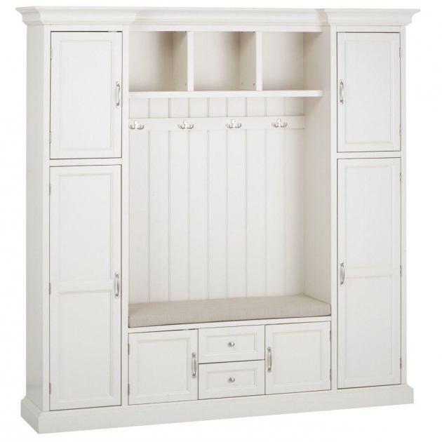 Outstanding Home Decorators Collection Royce Polar White Hall Tree 7474200410 Mudroom Storage Cabinets