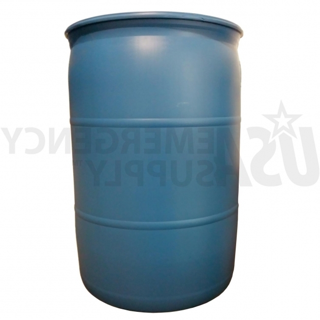 Picture of Fifty Five Gallon Water Barrel Usa Emergency Supply 55 Gallon Water Storage Containers