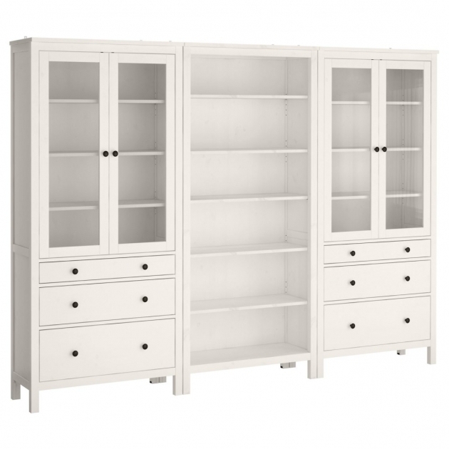 Fantastic Large White Painted Oak Wood Storage Cabinet With Glass Doors And Large Storage Cabinet With Doors