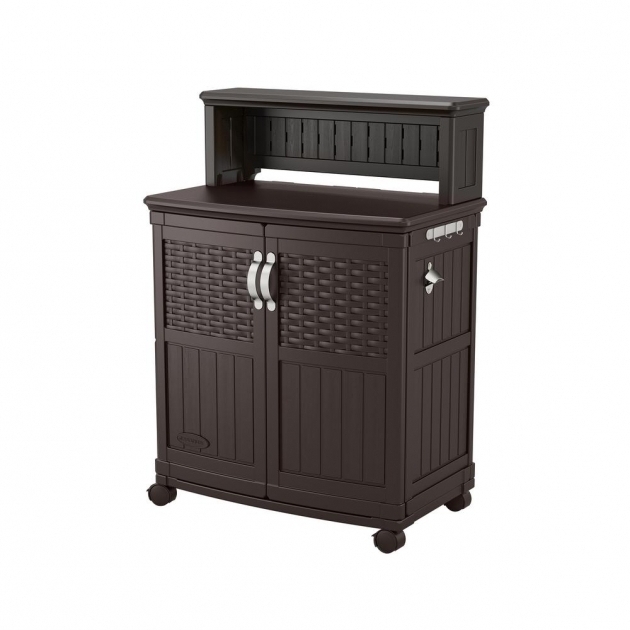Image of Suncast Patio Storage And Prep Station Bmps6400 The Home Depot Suncast Storage Cabinets