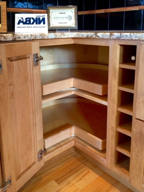 Incredible 5 Solutions For Your Kitchen Corner Cabinet Storage Needs Upper Corner Kitchen Cabinet Storage Solutions