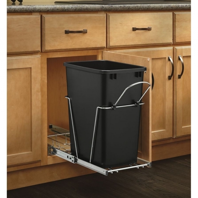 Outstanding Shop Pull Out Trash Cans At Lowes Tilt Out Trash Bin Storage Cabinet