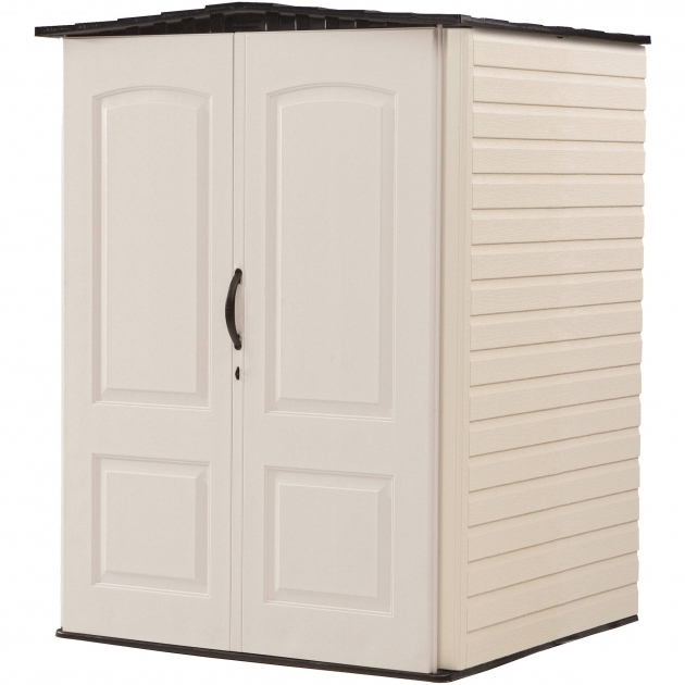 Picture of Rubbermaid Medium Vertical 106 Cuft Outdoor Storage Building Rubbermaid Outdoor Storage Cabinet
