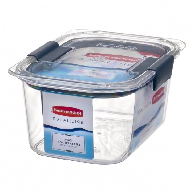 Stylish Rubbermaid Brilliance Medium Deep Container 10 Ct Walmart Rubbermaid Brilliance Food Storage Container Large 9.6 Cup Clear