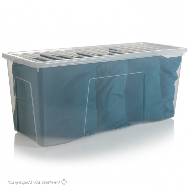 Image of Buy Extra Large Long 1m Plastic Storage Box Ideal For Christmas Trees Long Plastic Storage Bins