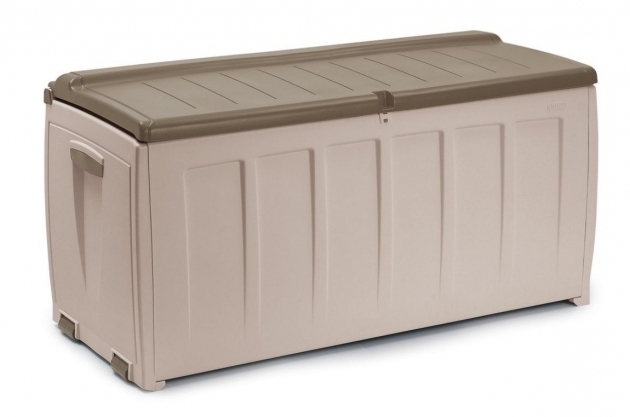 Picture of Inexpensive Garden Shed With Modern Outdoor Storage Bins And Long Storage Bins With Locks