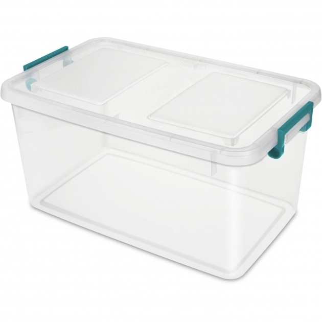 Stylish Sterilite 51 Qt Modular Latch Box Teal Sachet Available In Case Plastic Storage Bins With Lids